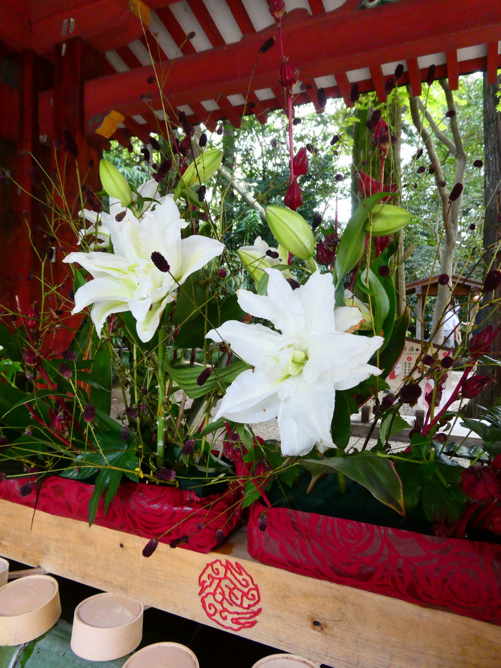 晩夏の生け花