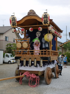 山車休憩中