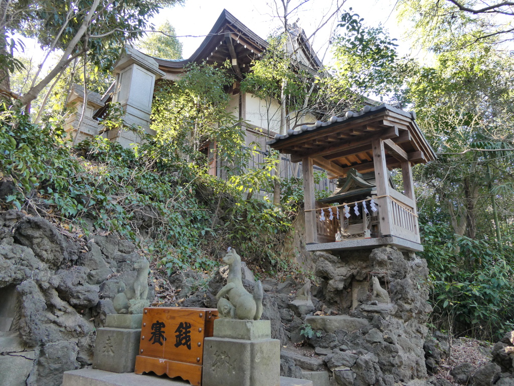 富士見稲荷神社と冨士浅間神社