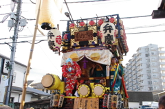 志多町の山車のお囃子披露