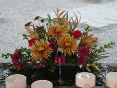 氷川神社の花手水