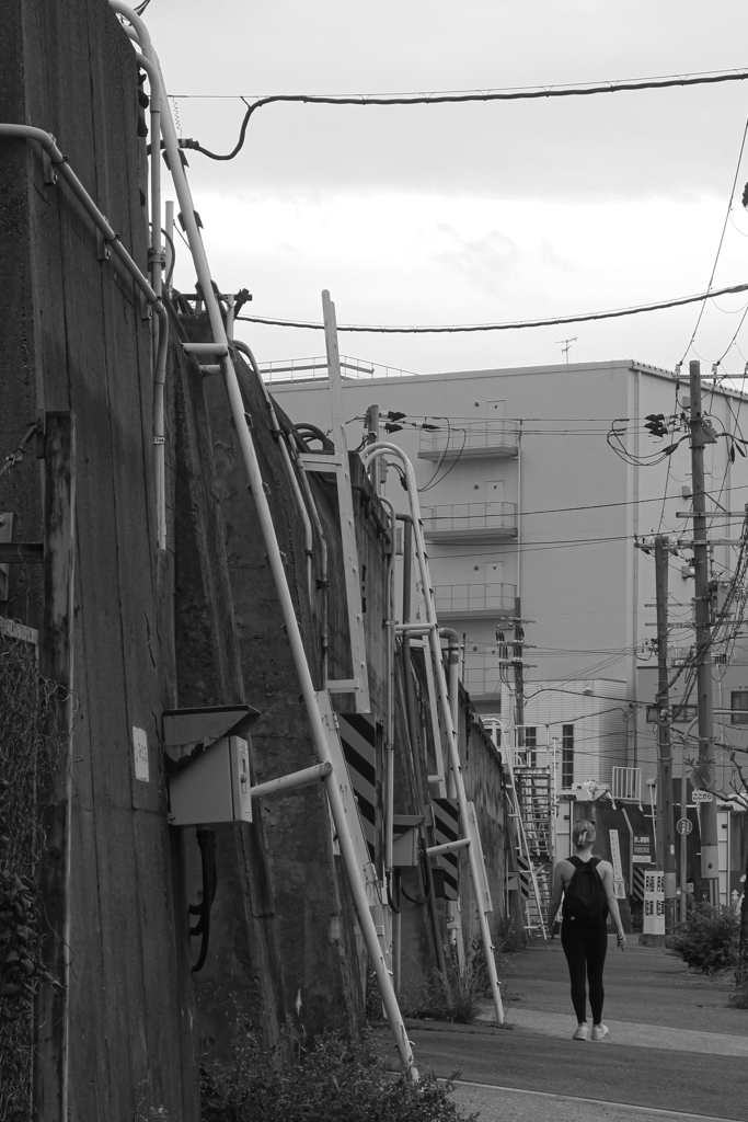 堤防のある街３