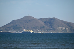 LNGタンカーon函館山