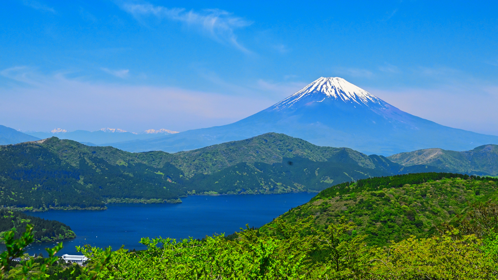 富士山と芦ノ湖