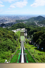 ジャンプ台と札幌の街