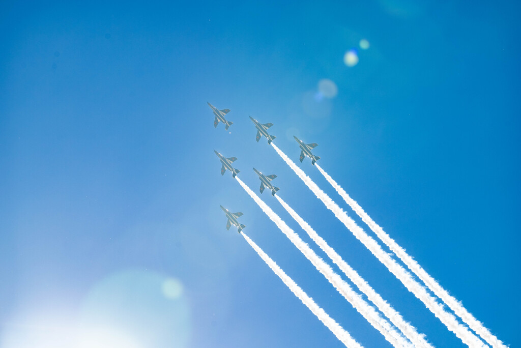 Blue Impulse in Blue Sky