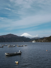 大晦日の芦ノ湖