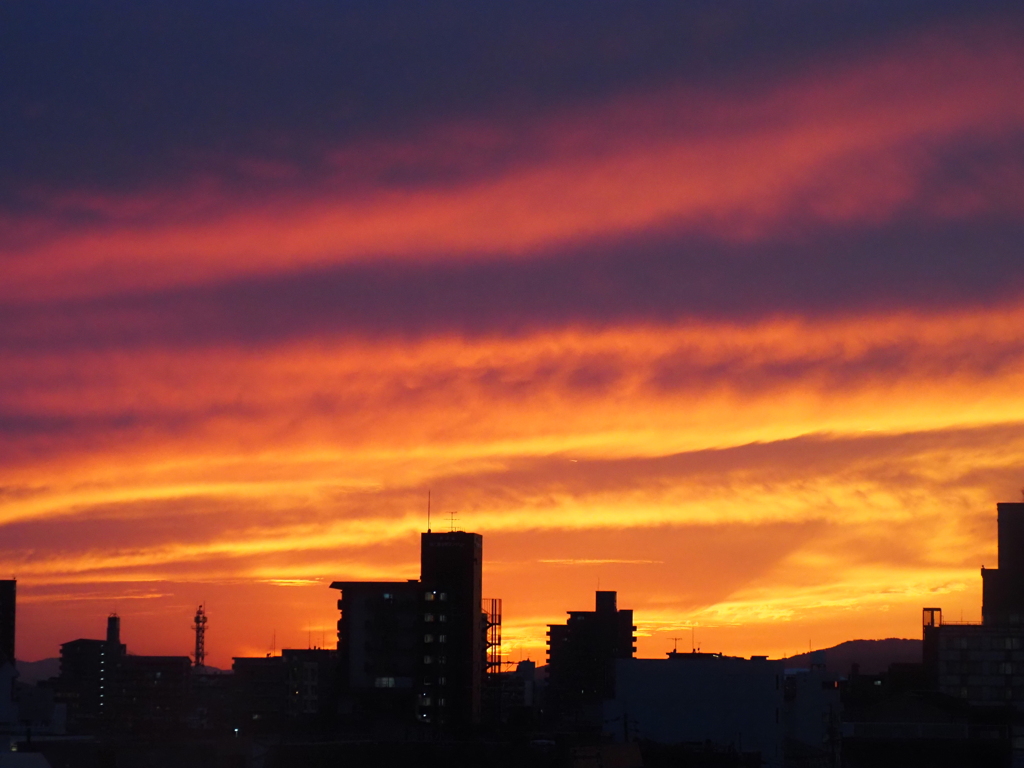 今日の夕焼け