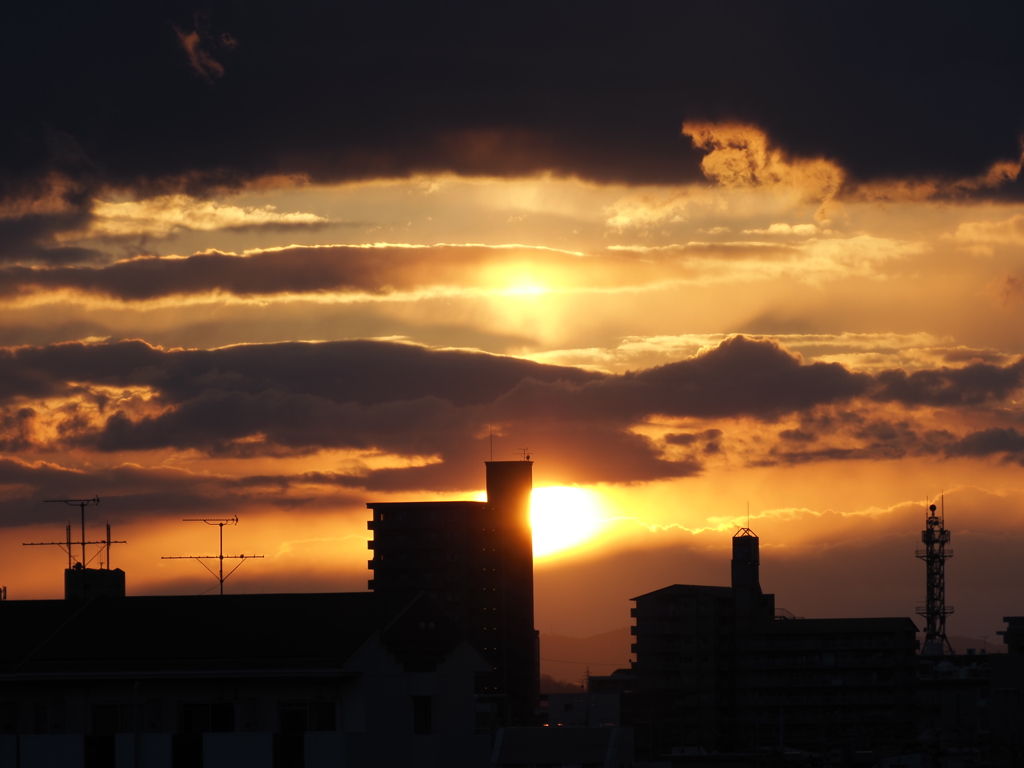 太陽が二つ見えました。