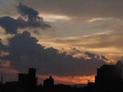 今日の夕焼け