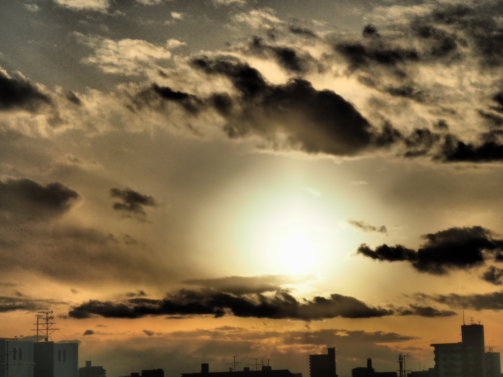 夕日