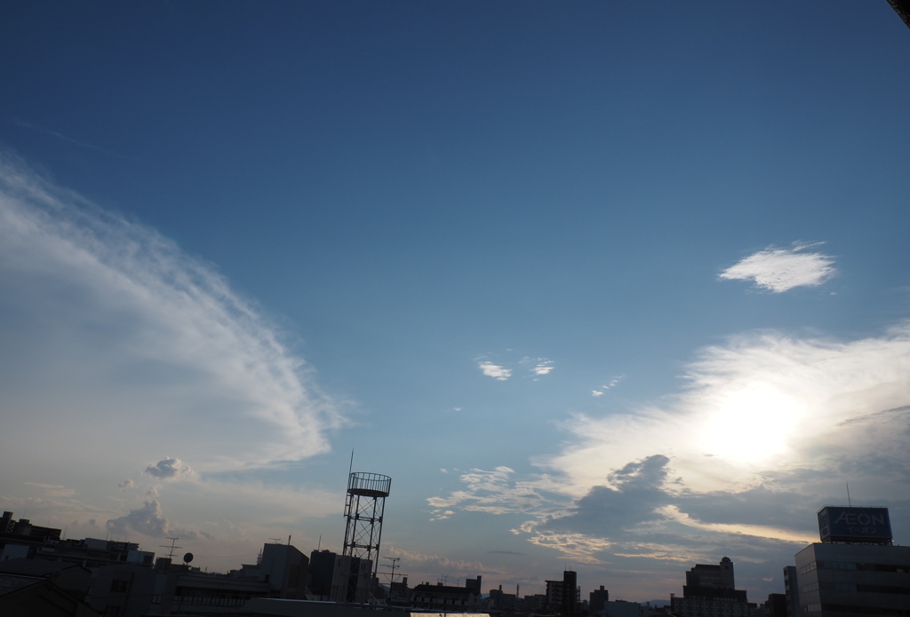 今日の夕空