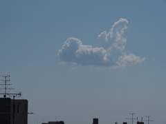 乗ってみたいような雲