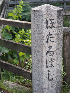 水路沿いにて