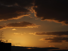 夕陽が沈む