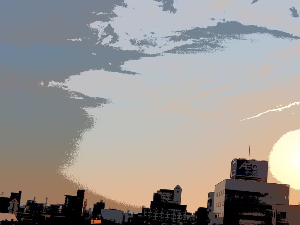 陽が沈む
