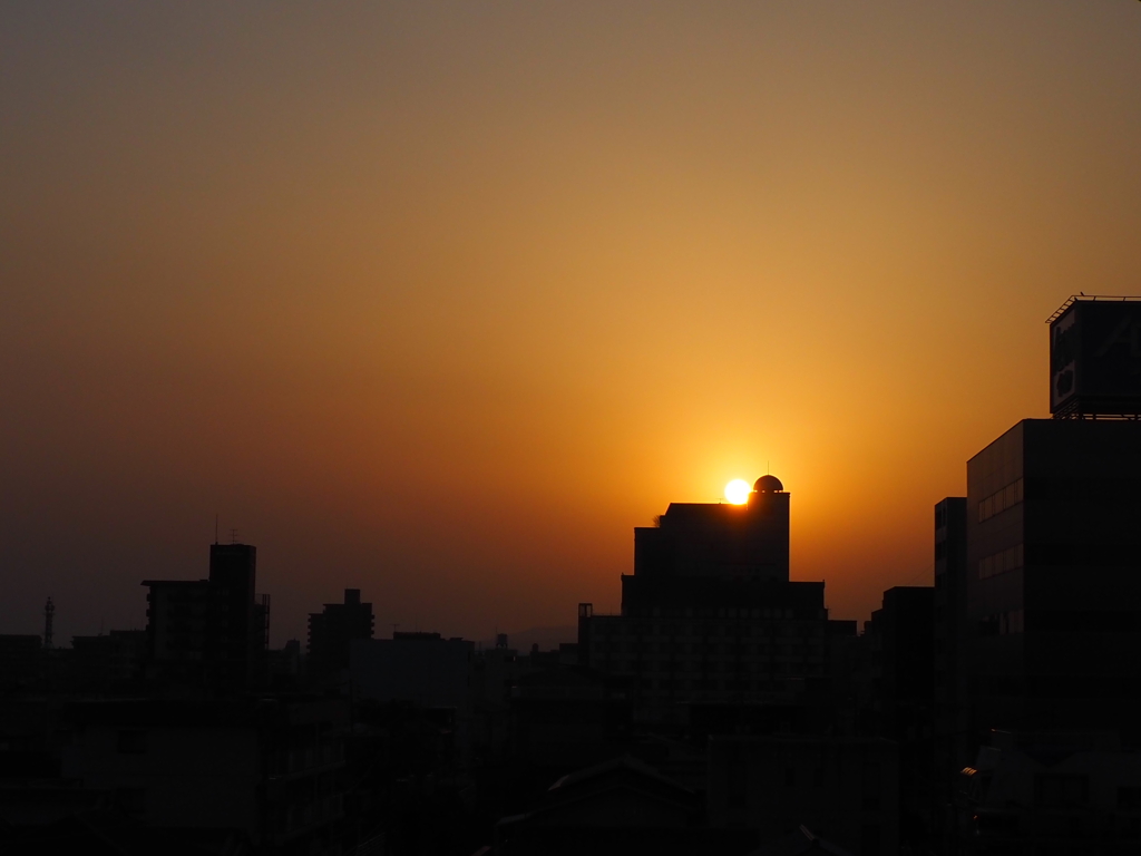 今日の夕陽