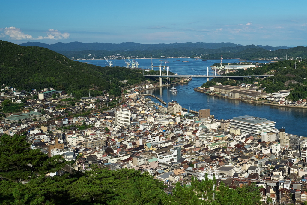 千光寺公園より尾道大橋を望む～昼の景色