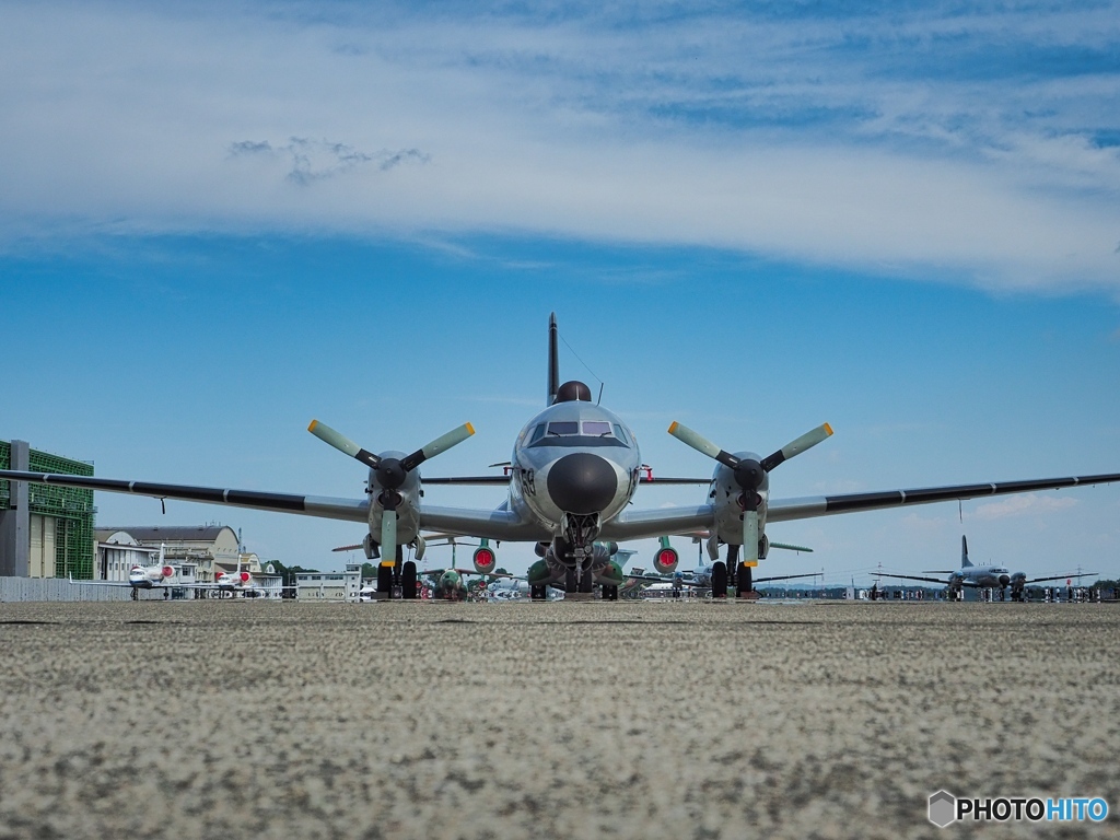 プロペラ機の勇姿