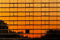 オレンジの窓