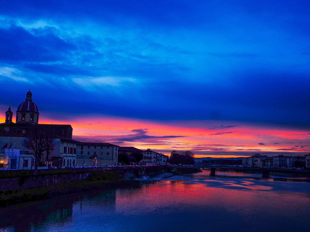 sunset in Italy 