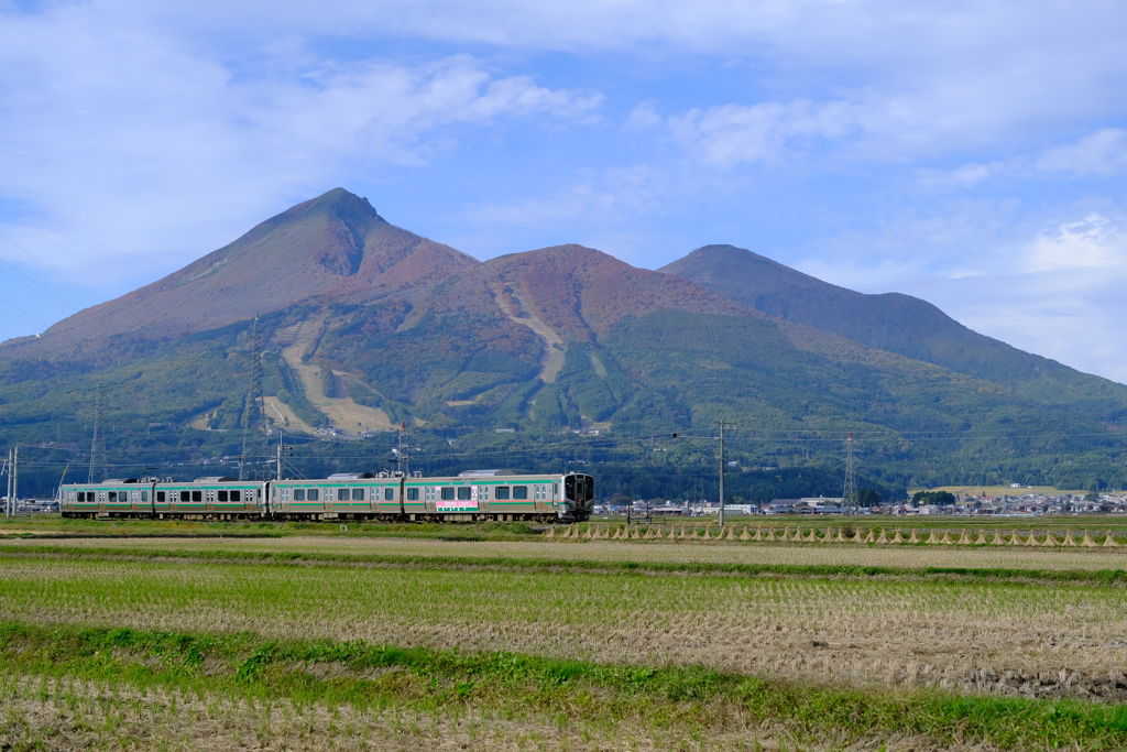 秋の会津磐梯山