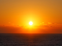 大洗の朝日