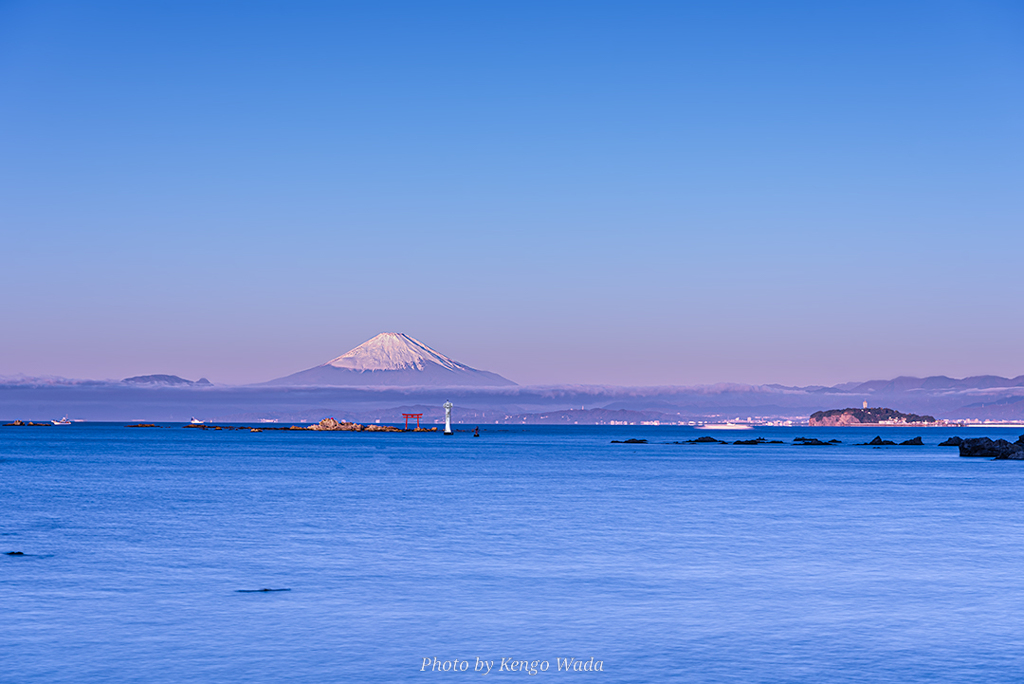 富士山と江ノ島