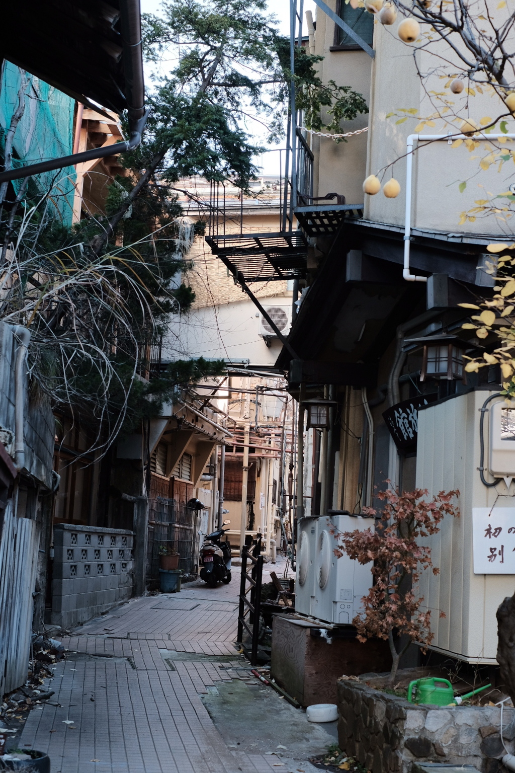 旅館の裏路地