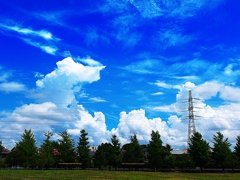 真夏の青空