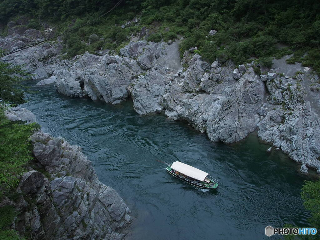大歩危峡の遊覧船