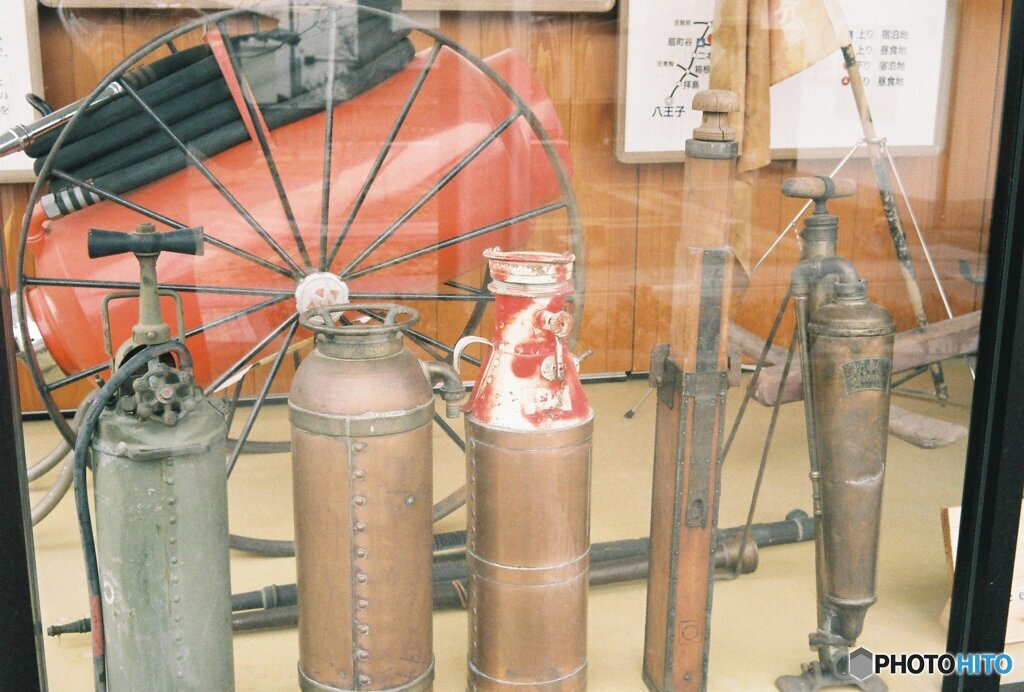 昔の消火器