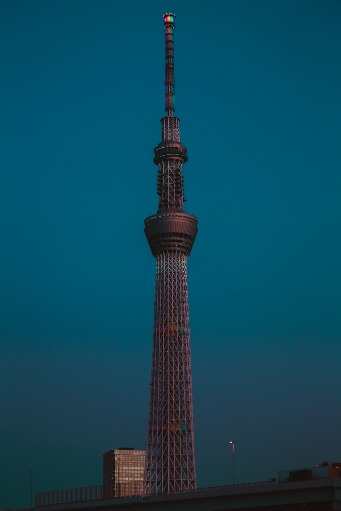 東京スカイツリーライトアップ前