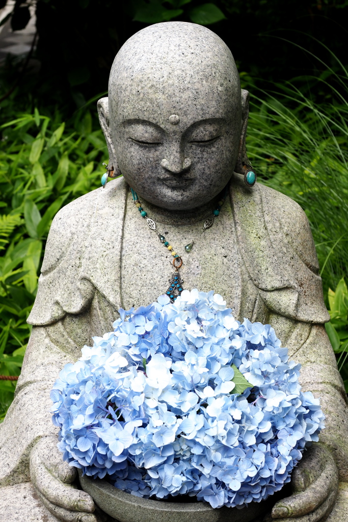 明月院のお地蔵様