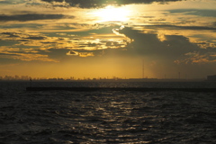 黄昏の東京湾