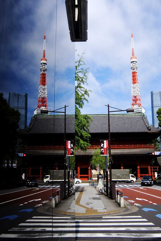 増上寺とタワー