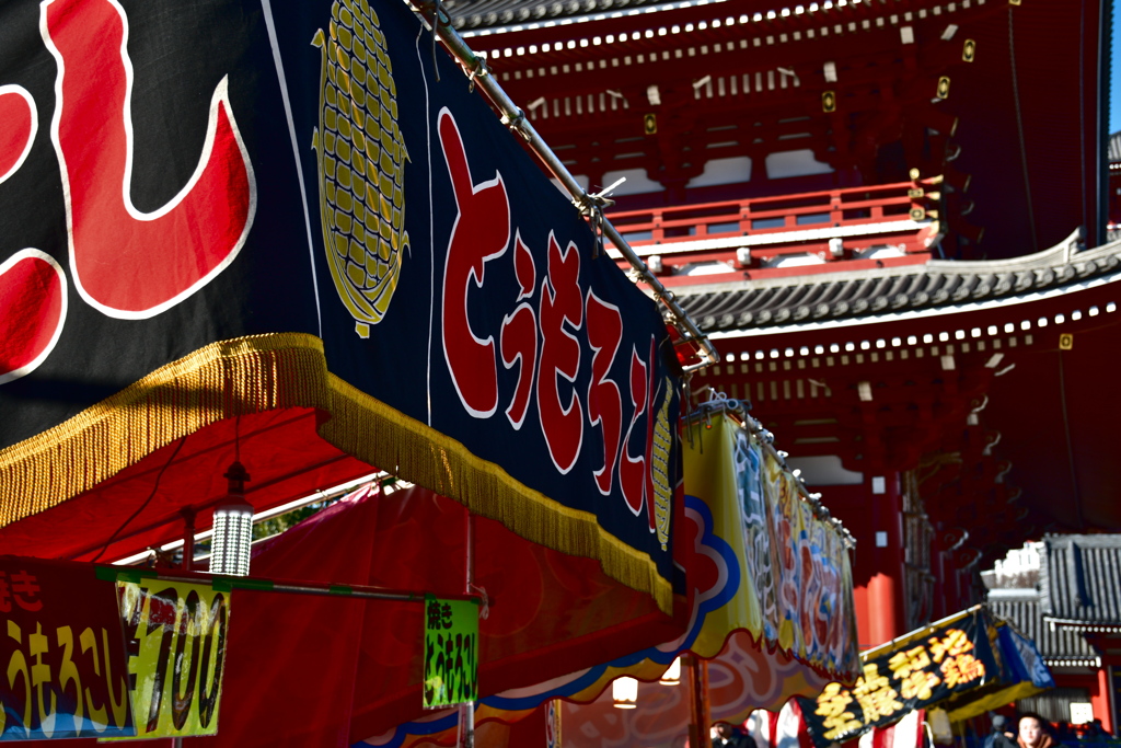 年明けの浅草寺