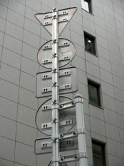 標識の裏 標識の裏