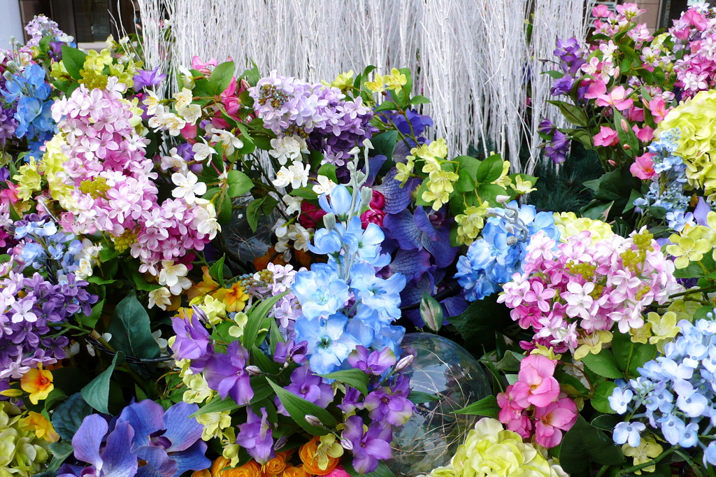 東京ミッドタウンの飾り花