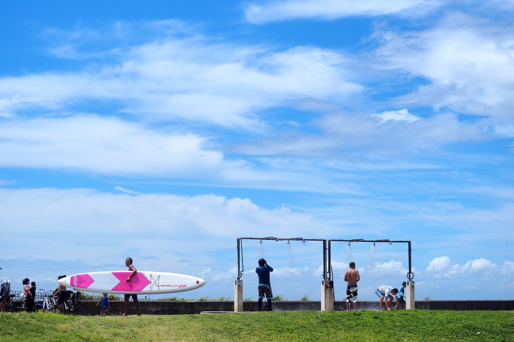 海岸のシャワー