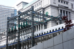 新幹線と架線