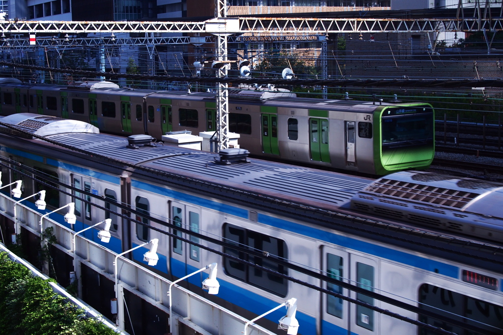 田町駅直前