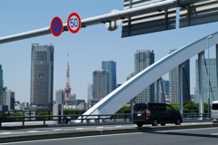 築地大橋からのタワー
