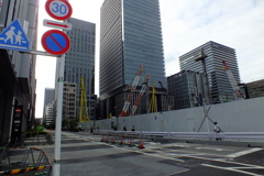 八重洲の工事現場