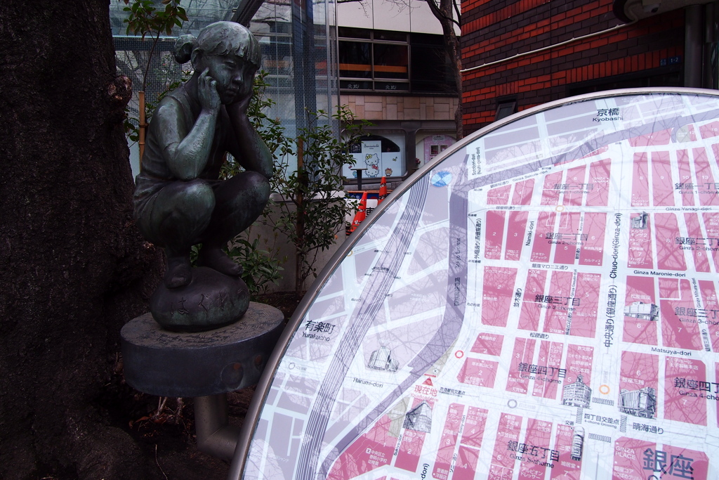 銀座を眺める