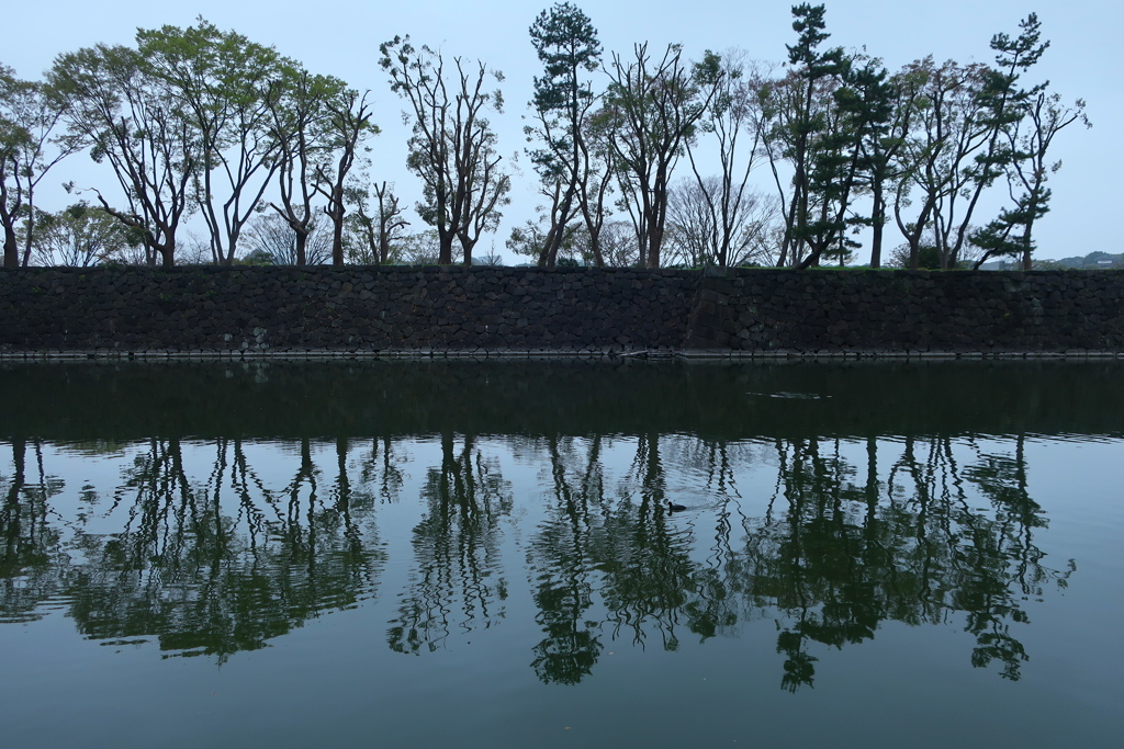 二重橋前のお堀