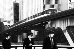 モノレールのある平日