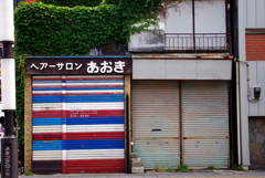 ヘアーサロンのシャッター