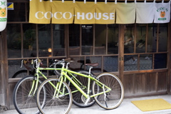 緑の自転車×２