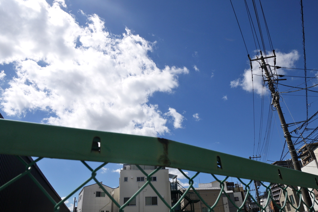 フェンス＆青空